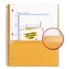 Wirebound Notebook, 1-Subject, Medium/College Rule, Assorted Cover Colors, (100) 11" x 8.5" Sheets, 3/Pack