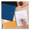 Wirebound Notebook, 1-Subject, Medium/College Rule, Assorted Cover Colors, (100) 11" x 8.5" Sheets, 3/Pack