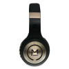 Serenity Stereo Wireless Headphones With Microphone, 3 Ft Cord, Black/Gold