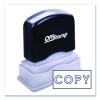 Pre-Inked Message Stamp, Copy, 1.63" X 0.38", Blue Ink