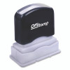 Pre-Inked Message Stamp With Blank Date Box, Faxed, 1.63" X 0.38", Red Ink