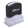 Pre-Inked Message Stamp With Blank Date Box, Paid, 1.63" X 0.38", Red Ink