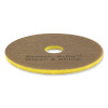 Clean And Shine Pad, 18" Diameter, Brown/Yellow, 5/Carton