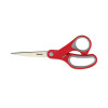 Multi-Purpose Scissors, 8" Long, 3.38" Cut Length, Straight Gray/Red Handle