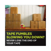 Sure Start Packaging Tape With Dispenser, 1.5" Core, 1.88" x 22.2 Yds, Clear, Gloss Finish, 6/Pack