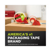Sure Start Packaging Tape With Dispenser, 1.5" Core, 1.88" x 22.2 Yds, Clear, Gloss Finish, 6/Pack