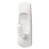 Small Utility Hooks, Plastic, White, Supports 1 Lb, 24/Pack
