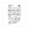 Spring Hook, Plastic, White, 0.25 Lb Capacity, 1 Hook And 2 Strips/Pack