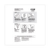 General Purpose Hooks, Medium, Metal, White, 2 Lb Capacity, 35 Hooks And 40 Strips/Pack