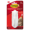 Large Utility Hook, Plastic, White, Supports 5 Lb