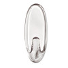 Medium Clear Hooks, Plastic, Supports 2 Lb, 2/Pack
