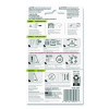 Bath Picture Hanging Strips, Large, Removable, Holds Up To 4 Lbs Per Pair, 0.75 X 3.65, White, 4 Pairs/Pack