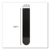 Bath Picture Hanging Strip Pairs, Holds Up To 4 Lb, Large: 0.75" x 3.65", Black, 12/Pack
