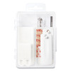 Picture Hanging Kit, Assorted Sizes, Plastic, White, 1 Lb; 4 Lb Capacities, 24 Pieces/Pack