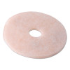 Ultra High-Speed Topline Floor Burnishing Pads 3200, 17" Diameter, White/Amber, 5/Carton