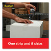 Box Lock Shipping Packaging Tape, 1.5" Core With Dispenser, 1.88" X 22.2 Yds, Clear, 6/Pack