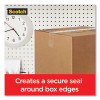Box Lock Shipping Packaging Tape, 1.5" Core With Dispenser, 1.88" X 22.2 Yds, Clear, 6/Pack