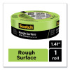 Rough Surface Extra Strength Painter's Tape, 3" Core, 1.41" x 60.1 Yds, Green