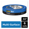 Original Multi-Surface Painter's Tape, 3" Core, 0.94" X 60 Yds, Blue, 6/Pack