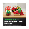 Tough Grip Moving Packaging Tape With Dispenser, 3" Core, 1.88" X 38.2 Yds, Clear, 2/Pack