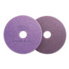 Diamond Floor Pads, 19" Diameter, Purple, 5/Carton