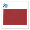 Low-Speed Buffer Floor Pads 5100, 12 X 18, Red, 20/Carton