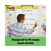 Vertical-Orientation Self-Stick Easel Pads, Unruled, (30) White 25" x 30" Sheets, 6/Carton