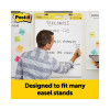 Vertical-Orientation Self-Stick Easel Pads, Unruled, (30) White 25 x 30 Sheets, 6/Carton