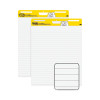 Vertical-Orientation Self-Stick Easel Pads, Presentation Format (1.5" Rule), (30) White 25 x 30 Sheets, 2/Carton