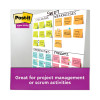 Pads In Supernova Neon Collection Colors, Cabinet Pack, 3" x 3", 70 Sheets/Pad, 24 Pads/Pack