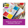 Pads In Playful Primary Collection Colors, 3" x 3", 90 Sheets/Pad, 5 Pads/Pack