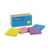 Self-Stick Notes, 3" x 3", Assorted Bright Colors, 100 Sheets/Pad, 12 Pads/Pack