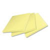 100% Recycled Paper Super Sticky Notes, 3" x 3", Canary Yellow, 70 Sheets/Pad, 24 Pads/Pack
