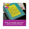 Pads In Energy Boost Collection Colors, Note Ruled, 4" x 6", 45 Sheets/Pad, 24 Pads/Pack