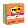 Pads In Energy Boost Collection Colors, Note Ruled, 4" x 4", 90 Sheets/Pad, 6 Pads/Pack