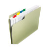 Marking Page Flags In Dispensers, Green, 50 Flags/Dispenser, 12 Dispensers/Pack