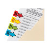 Arrow Message 1" Page Flags, 200 "Sign Here", 48 Arrow, Four Colors, 248/Pack