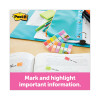 Page Flags In Portable Dispenser, Assorted Brights, 5 Dispensers, 20 Flags/Color