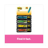 Arrow Message 0.5" Page Flags, Sign And Date, 4 Primary Colors, 20 Flags/Dispenser, 4 Dispensers/Pack