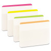 Lined Tabs, 1/5-Cut, Assorted Bright Colors, 2" Wide, 24/Pack