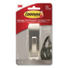Bath Hook, Large, Metal, Satin Nickel, 5 Lb Capacity, 1 Hook And 2 Strips