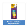 1" Wide Tabs With Dispenser, Aqua, Lime, Red, Yellow, 88/Pack