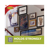 Universal Picture Hanger, Large, Silver, 5 Lb Capacity, 1 Hanger And 4 Strips