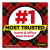 Super-Hold Tape With Dispenser, 1" Core, 0.75" X 27.77 Yds, Clear, 10 Rolls And 1 Dispenser/Pack