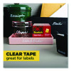 Super-Hold Tape With Dispenser, 1" Core, 0.75" X 27.77 Yds, Clear, 10 Rolls And 1 Dispenser/Pack