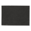 Low-Speed Stripper Floor Pad 7200, 20 X 14, Black, 10/Carton
