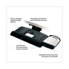 Knob Adjust Keyboard Tray With Highly Adjustable Platform, Black