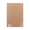 Curbside Recyclable Padded Mailer, #5, Bubble Cushion, Self-Adhesive Closure, 12 x 17.25, Natural Kraft, 100/Carton