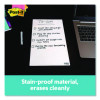 Dry Erase Sheets, Laminate Film Surface, 7" x 11.3", White, 3/Pack