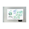 Dry Erase Accessory Tray, 8.5" x 3" x 5.25", Black